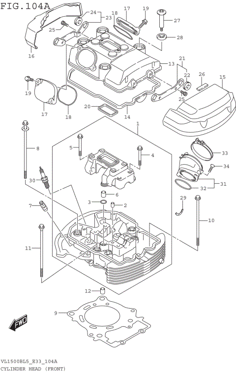 CYLINDER HEAD (FRONT)