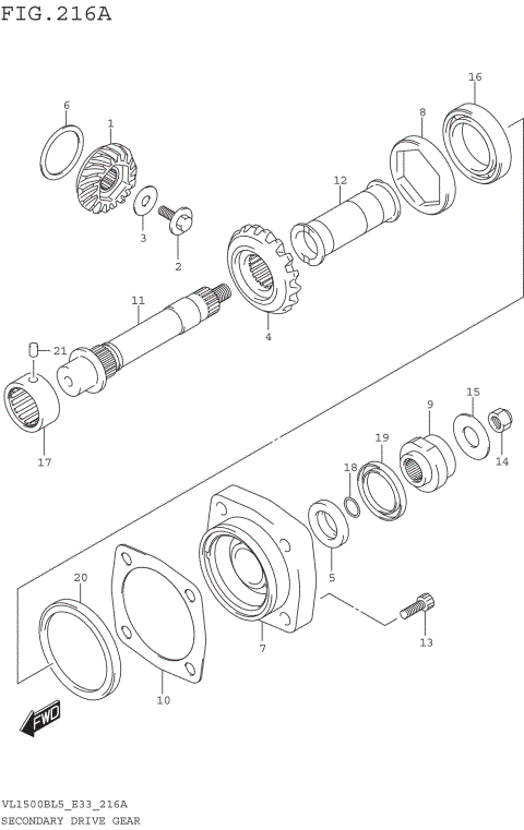 SECONDARY DRIVE GEAR