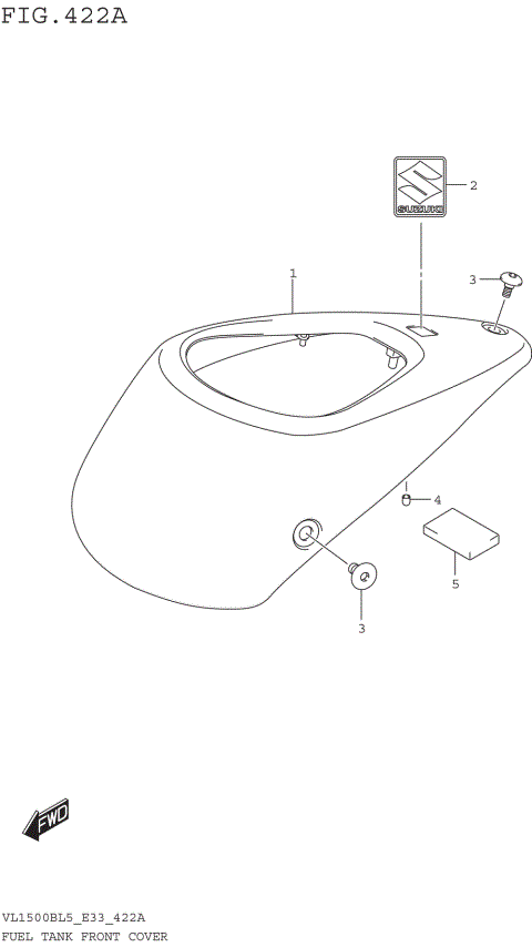 FUEL TANK FRONT COVER