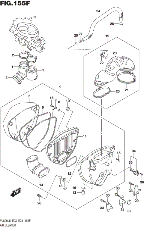AIR CLEANER (VL800BL5 E28)