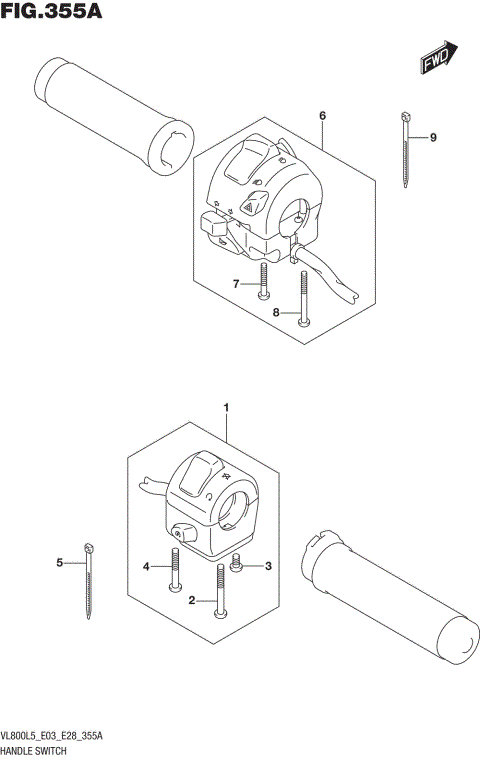 HANDLE SWITCH (VL800L5 E03)