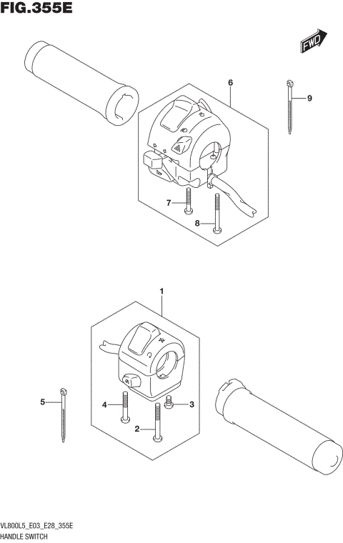 HANDLE SWITCH (VL800TL5 E33)