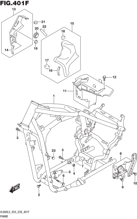 FRAME (VL800BL5 E28)