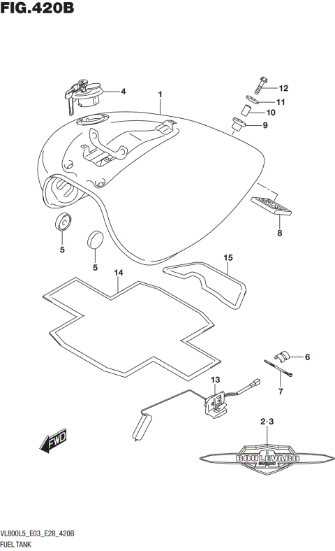 FUEL TANK (VL800L5 E33)