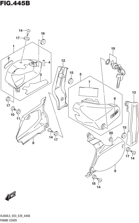 FRAME COVER (VL800L5 E33)