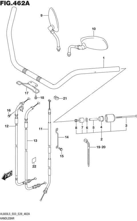 HANDLEBAR (VL800L5 E03)
