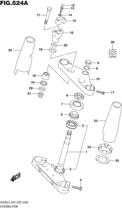 STEERING STEM (VL800L5 E03)