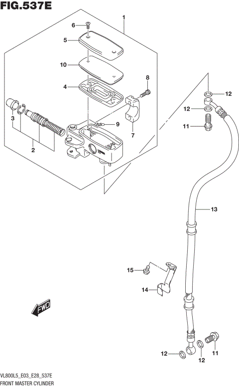 FRONT MASTER CYLINDER (VL800TL5 E33)