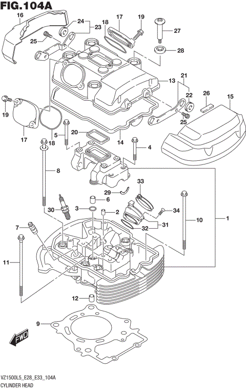 CYLINDER HEAD (FRONT)