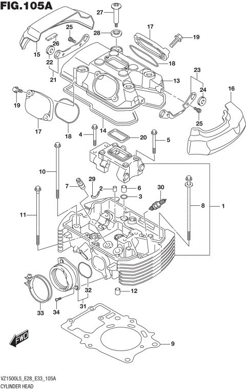 CYLINDER HEAD (REAR)