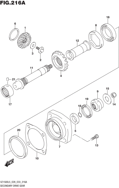 SECONDARY DRIVE GEAR