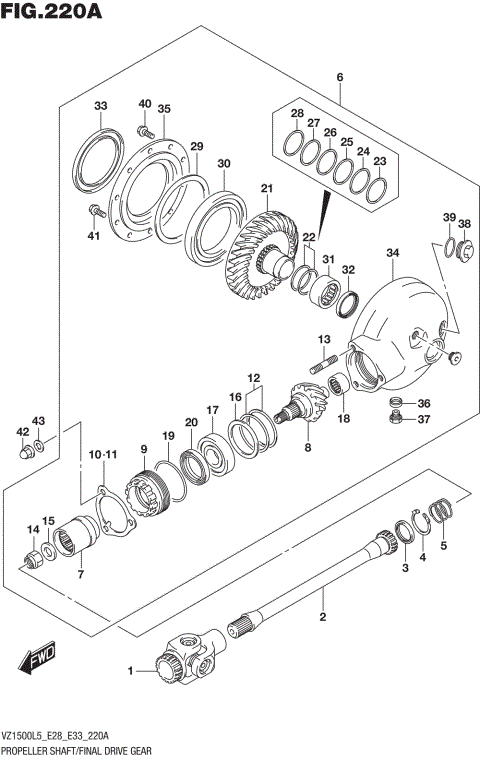 PROPELLER SHAFT/FINAL DRIVE GEAR