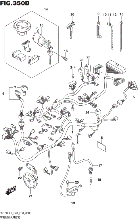 WIRING HARNESS (VZ1500L5 E33)