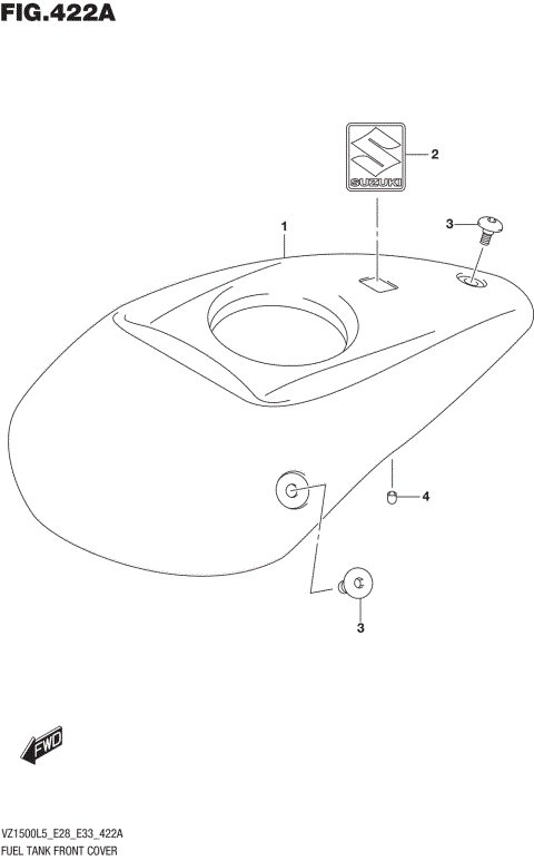 FUEL TANK FRONT COVER