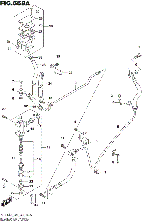 REAR MASTER CYLINDER