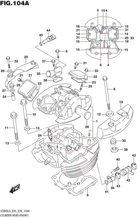 CYLINDER HEAD (FRONT)
