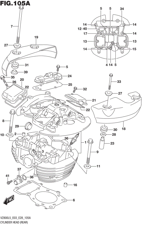 CYLINDER HEAD (REAR)