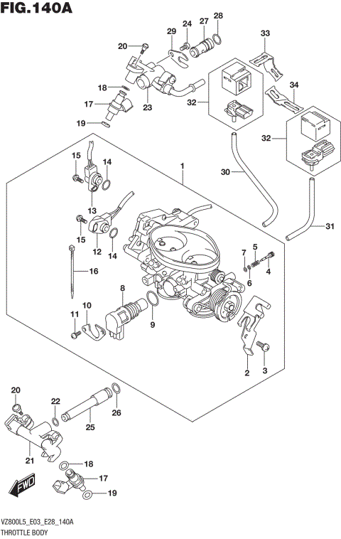THROTTLE BODY (VZ800L5 E03)
