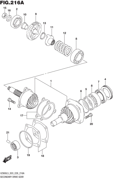 SECONDARY DRIVE GEAR