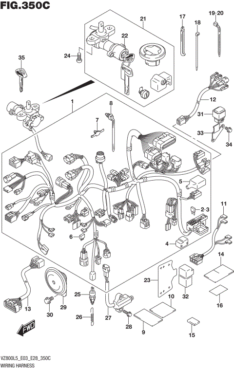 WIRING HARNESS (VZ800L5 E33)