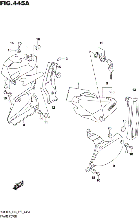FRAME COVER (VZ800L5 E03)
