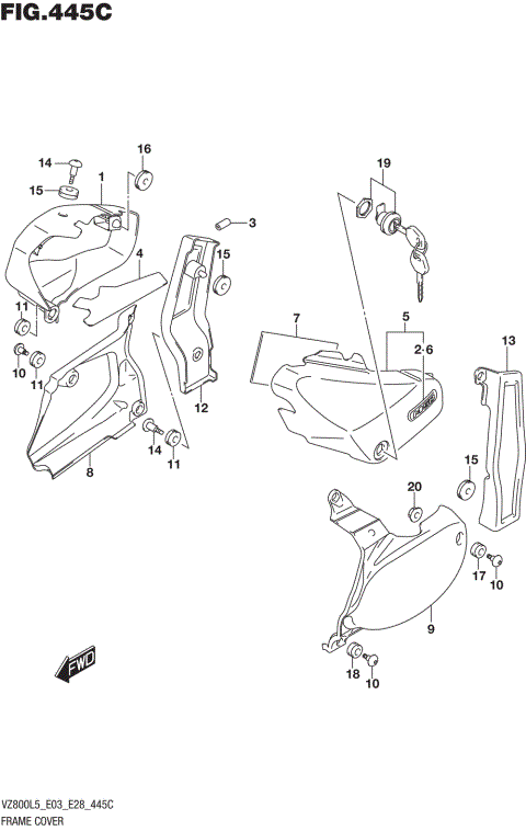 FRAME COVER (VZ800L5 E33)