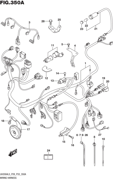 WIRING HARNESS (UH200AL5 P28)