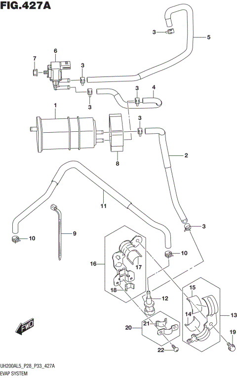 EVAP SYSTEM (UH200AL5 P33)