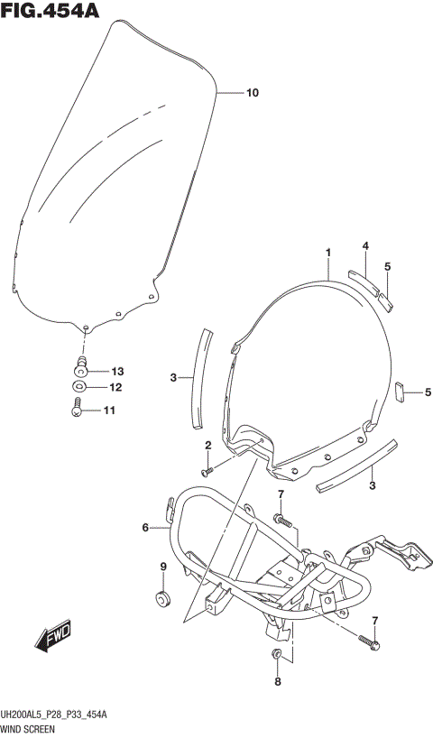 WIND SCREEN (UH200AL5 P28)