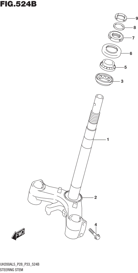 STEERING STEM (UH200AL5 P33)