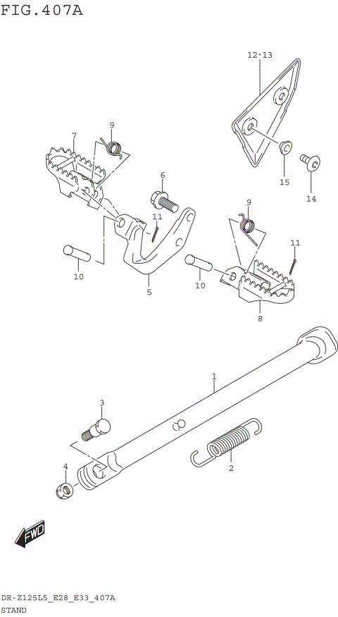 STAND (DR-Z125L5 E28)