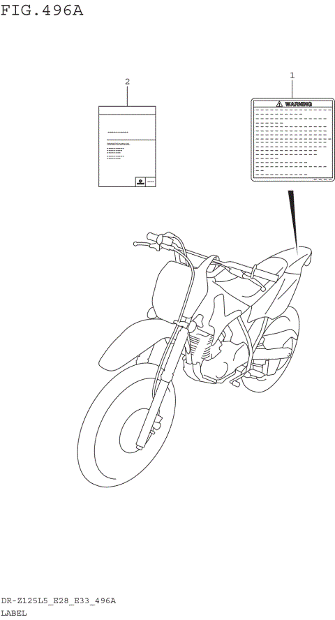 LABEL (DR-Z125L5 E28)