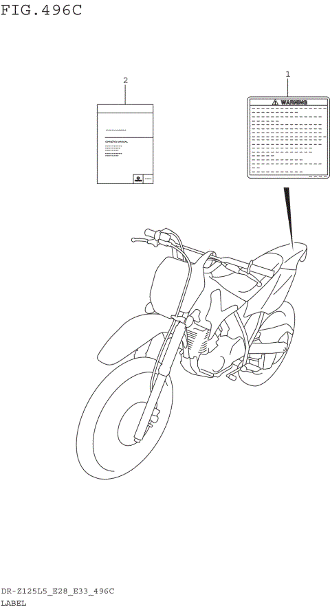 LABEL (DR-Z125LL5 E28)
