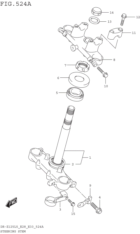STEERING STEM (DR-Z125L5 E28)