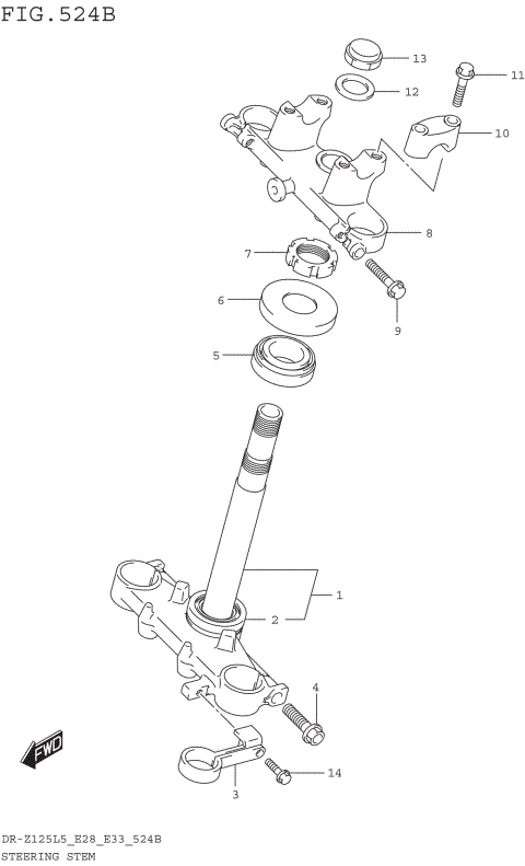 STEERING STEM (DR-Z125L5 E33)