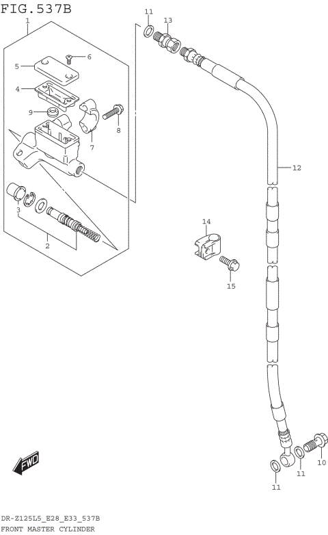 FRONT MASTER CYLINDER (DR-Z125LL5 E33)
