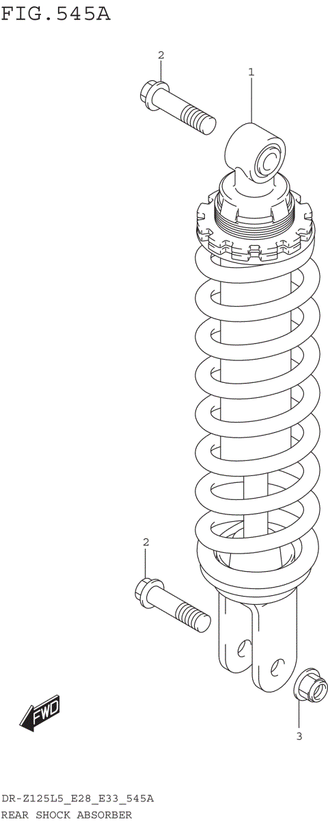 REAR SHOCK ABSORBER (DR-Z125L5 E28)