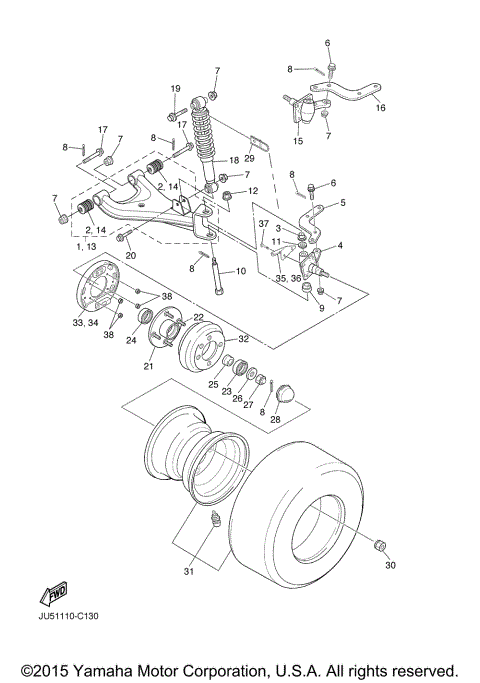 FRONT SUSPENSION WHEEL