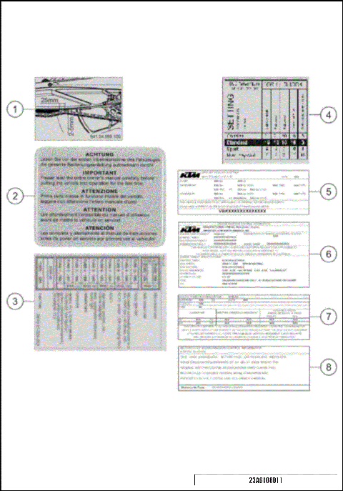 TECHNIC INFORMATION STICKER