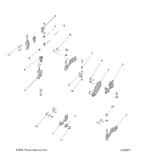 BODY, DOOR REAR MOUNTING - R25M4U57Z5/B5/Z6/B6 (C733377)