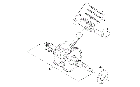 CRANKSHAFT AND PISTON ASSEMBLY [96539]