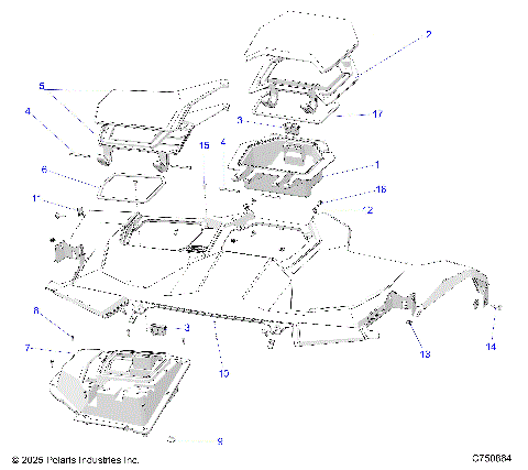 BODY, DASH, UPPER - Z25R4E2KA4/B4  (C750864)