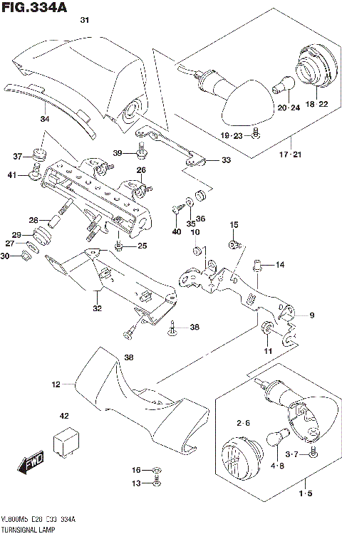 TURNSIGNAL LAMP (E33)
