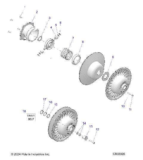 DRIVE TRAIN, CLUTCH, SECONDARY - S25MDX6DSA/6DEA (C602926)