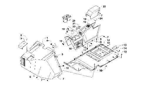FRONT CONSOLE AND FLOOR PANEL ASSEMBLY [300446]