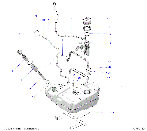 FUEL SYSTEM, STD. - Z25R4P2KAE/BE (C750153)