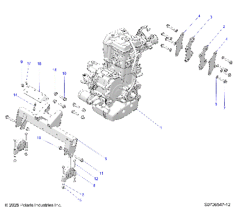 ENGINE, TRANSMISSION MOUNTING & LONG BLOCK