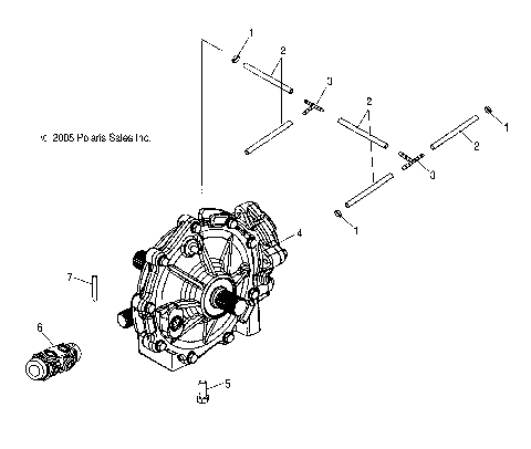 GEARCASE, MID, MOUNTING - R07RF68AD/AF (4999202259920225B10)