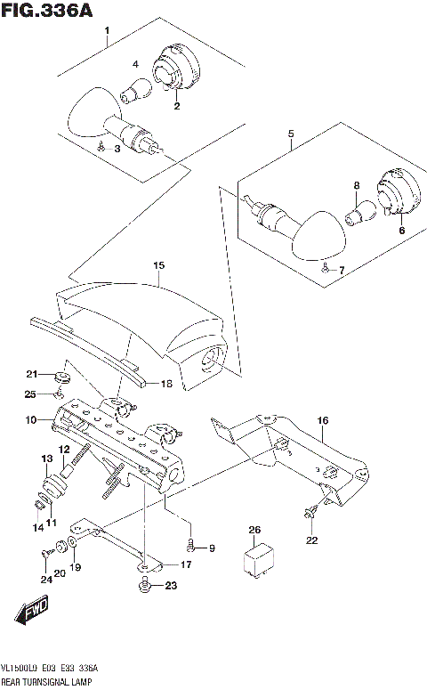 REAR TURNSIGNAL LAMP (VL1500BL9 E03)