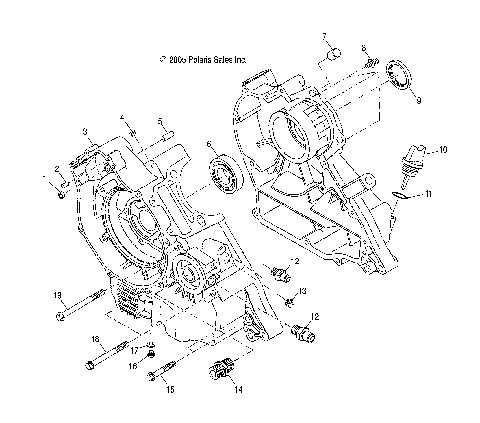 ENGINE, CRANKCASE - A07CA32AA (4999202939920293C05)